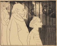 KG 1996 035
          <br/>
          Sensitivistische voorstelling (3 figuren voor een kooi)
          <br/>
          <em>Jessurun de Mesquita, Samuel (1868-1944)</em>